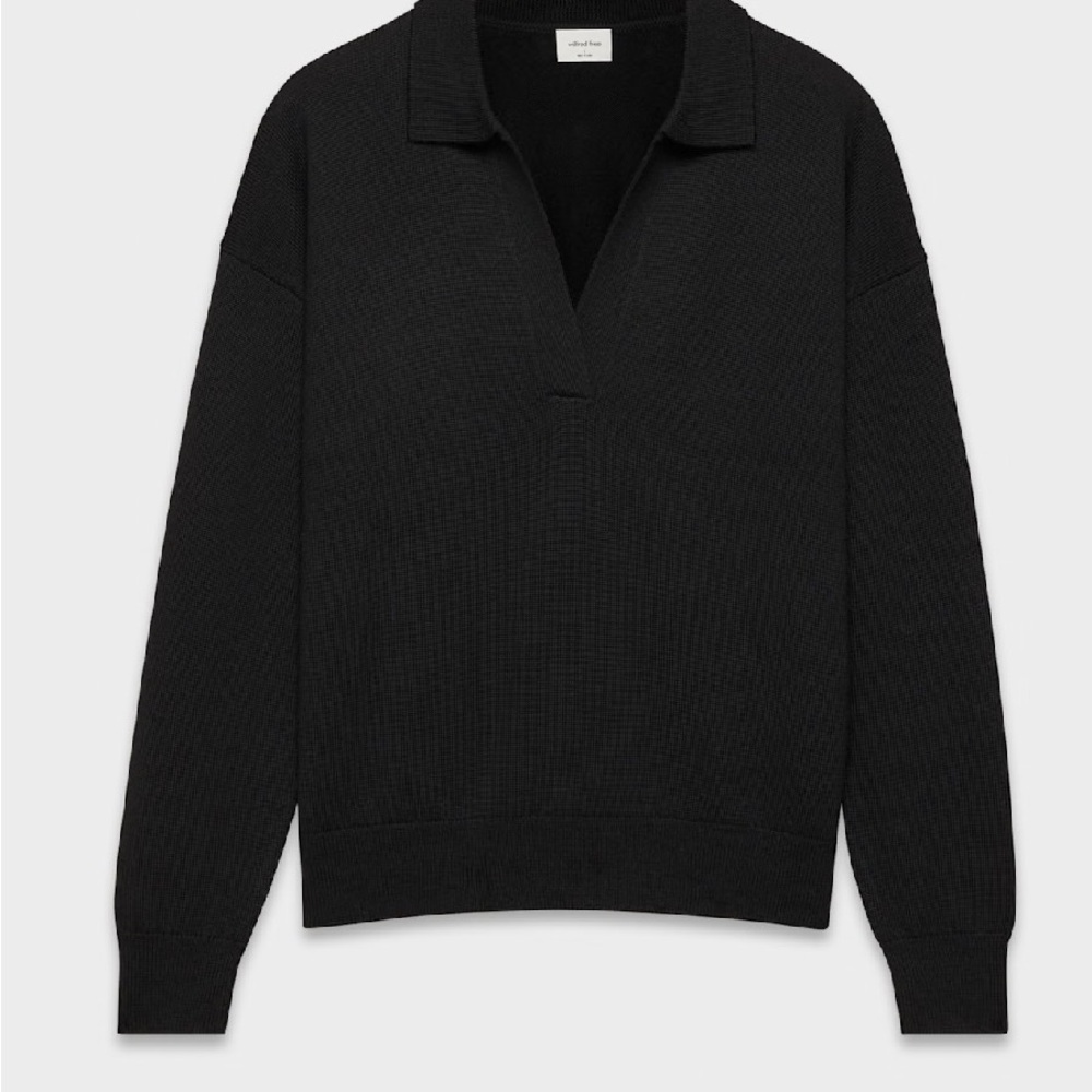 Aritzia Black Merino Wool and CottonSweater